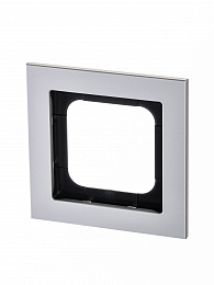 1721-276-500 Рамка 1-постовая (металл титан) Axcent ABB. Вид 1