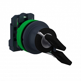 Переключатель 22мм 2 позиции с ключем, заподлицо, 1но, пластик Schneider Electric. Вид 1