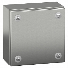 Клеммная коробка цельнометаллическая IP66 sbx 150x150x80 нержавеющая сталь Schneider Electric. Вид 1