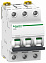 iC60N 3P 20А Автоматический выключатель 3-полюсный, 20А, 6кА (хар-ка D) Schneider Electric. Вид 1.