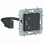 Розетка HDMI (антрацит) Unica New Schneider Electric. Вид 1.