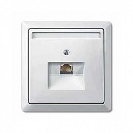 Центральная плата для механизма розетки UAE, 1 пост, sd (полярный белый) Merten Schneider Electric. Вид 1