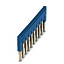 FBS 10-6 BU Перемычка на 10 полюсов (синяя) Phoenix Contact. Вид 1.
