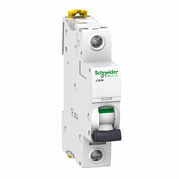 iC60N 1P 63А Автоматический выключатель 1-полюсный, 63А, 6кА (хар-ка C) Schneider Electric. Вид 1