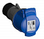 216 EC6 Розетка кабельная 2P+E, 16А, IP44, 200-250В 6ч.(синий) Easy&Safe ABB. Вид 1.