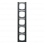 Рамка 5-постовая, вертикальная (антрацит) E2 Gira. Вид 1.