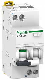 iDPN H Vigi RCBO Дифф. автомат 1P+N, 20А, 10kА, 300mА, тип А (хар-ка С) Schneider Electric. Вид 1