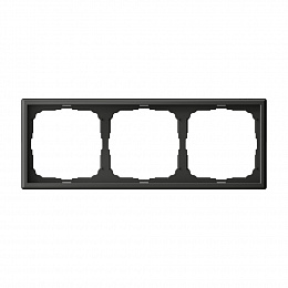 Рамка 3-постовая, универсальная (базальт) ARTGALLERY Systeme Electric. Вид 1