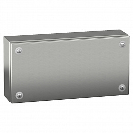 Клеммная коробка цельнометаллическая IP66 sbx 150x300x80 нержавеющая сталь Schneider Electric. Вид 1