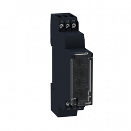 Реле времени c ассиметричным срабатыванием (выдержка 0,1-100ч) 24В, ~24...240В, релейный выход Schneider Electric. Вид 1