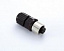 Разъем M12 A-coded 5-pin Female, с защитой IP68, ПВХ корпус, до 48В MOXA. Вид 1.