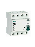 УЗО-03 Блок утечки тока 4-полюсный 63A 30mA, тип АC, 6кА DEKraft