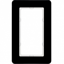 Рамка с большим вырезом, вертикальная (стекло, черный) Q.7 Berker. Вид 1