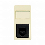 2117_8 BA TF Розетка 1 модуль 8 конт RJ 11 белая Stylo  ABB