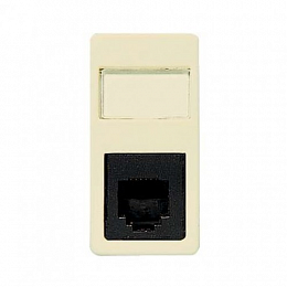 2117_8 BA TF Розетка 1 модуль 8 конт RJ 11 белая Stylo  ABB. Вид 1