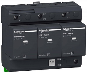 PRD1 MASTER ОПН 3 полюса, тип 1 со сменными картриджами Schneider Electric. Вид 1