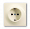 20 EUC-72-500 Розетка SCHUKO 16А 250В, серия impuls, цвет слоновая кость ABB. Вид 1.
