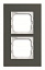 1722-815 Рамка 2-постовая, Carat, фарфор ABB. Вид 1.