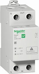 Реле напряжения 1P+N 40А 230V AC (фиксированные пороги напряжения) EASY 9 Schneider Electric. Вид 1
