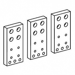 Запчасти стац.nw08/16: 3 коннект.п.нижн.присоед Schneider Electric. Вид 1