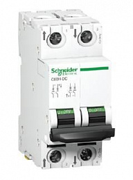 C60H-DC 2P 4A Автоматический выключатель 2-полюсный, 4А, 15kA, DC (хар-ка С) Schneider Electric. Вид 1