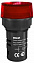 ЛК22-ADDS-RED-LED-24 Лампа коммутационная красная 22мм, LED 24В AC/DC DEKraft. Вид 1.