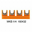 WKB 1/4 Скользящий контакт для соединительного мостика Weidmuller. Вид 1.