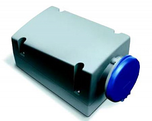 216 RL6 Розетка для монтажа на поверхность с подключением шлейфа 16A, 2P+E, IP44 ABB. Вид 1
