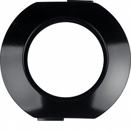 Рамка 1-постовая, средняя (черный, глянцевый) Serie 1930 Berker. Вид 1