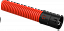 Труба гофр. двустенная ПНД d=63мм красная (50м) ИЭК. Вид 1.