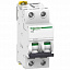iC60L 2P 20A Автоматический выключатель 2-полюсный, 20A, 15кА (хар-ка Z) Schneider Electric. Вид 1.