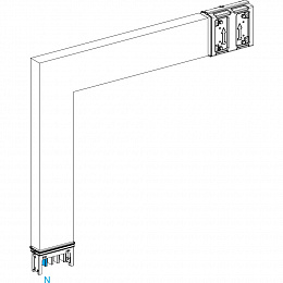 Секция угловая вертик. на заказ 400а (250 - 750) x (250 - 750) Canalis KSA Schneider Electric. Вид 1