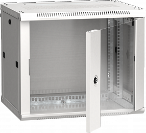 ITK Шкаф LINEA W 9U 600x450 мм дверь стекло, RAL7035 ИЕК. Вид 1