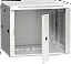 ITK Шкаф LINEA W 9U 600x450 мм дверь стекло, RAL7035 ИЕК. Вид 1.