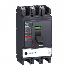 432676 NSX400F MIC.2.3 3P3D 400A Электронный 3-х полюсный автомат 400А 36kA, подкл. под шину  Schneider Electric. Вид 1