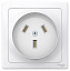 Розетка силовая 2Р+N, С/У, 32А 250В (белый) Blanca Systeme Electric. Вид 1.