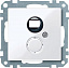 Центральная плата для мех-ов din 41524, qf sm (активный белый) Merten Schneider Electric. Вид 1.