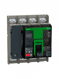 NS1600N Автоматический выключатель 4-полюсный, 1600А, MIC 5.0E, 50 kA Schneider Electric. Вид 1