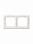 2512-94-507 Рамка 2-постовая с декоративной накладкой (альпийский белый) Basic55 ABB. Вид 3.