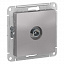 Розетка TV оконечная 1DB, механизм (алюминий) Atlas Design Systeme Electric. Вид 1.