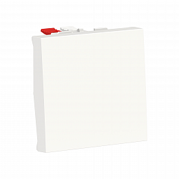 Переключатель 1-клавишный, сх. 6, 10 AX, 250 В, 2 модуль (белый) Unica Modular Schneider Electric. Вид 1