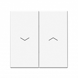 Выключатель 2-кл. для жалюзи, 2х сх.4, 10А, механизм (белый) ARTGALLERY Systeme Electric. Вид 1