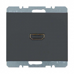 Розетка HDMI (антрацитовый) K.1 Berker. Вид 1