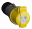Розетка кабельная easy&safe 332ec4,32а,3p+e,ip44,4ч ABB. Вид 1.