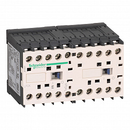 Контактор реверс. k 3p, 9 a, но, 24v dс, монтаж на печатную плату, Schneider Electric. Вид 1