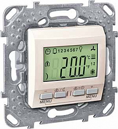 Терморегулятор knx с дисплеем, бежевый Schneider Electric. Вид 1
