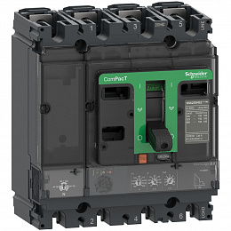 NSX250N MIC2.2 4P 100A Автоматический выключатель 4-полюсный, 100А 50kА Schneider Electric. Вид 1