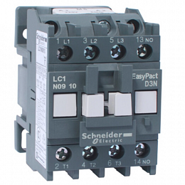 Контактор 3-полюсный 9A 24B AC, 1НО Schneider Electric. Вид 1