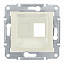 Адаптер для 1 коннект. RJ45,apm,molex,keline,кат. 5е,кат. 6,utp (бежевый) Sedna Schneider Electric. Вид 1.