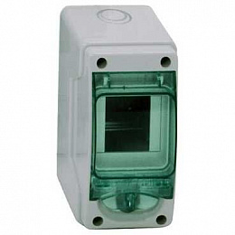 Бокс 2/3 мод. настенный IP66 серый с прозр. дверью Schneider Electric. Вид 1